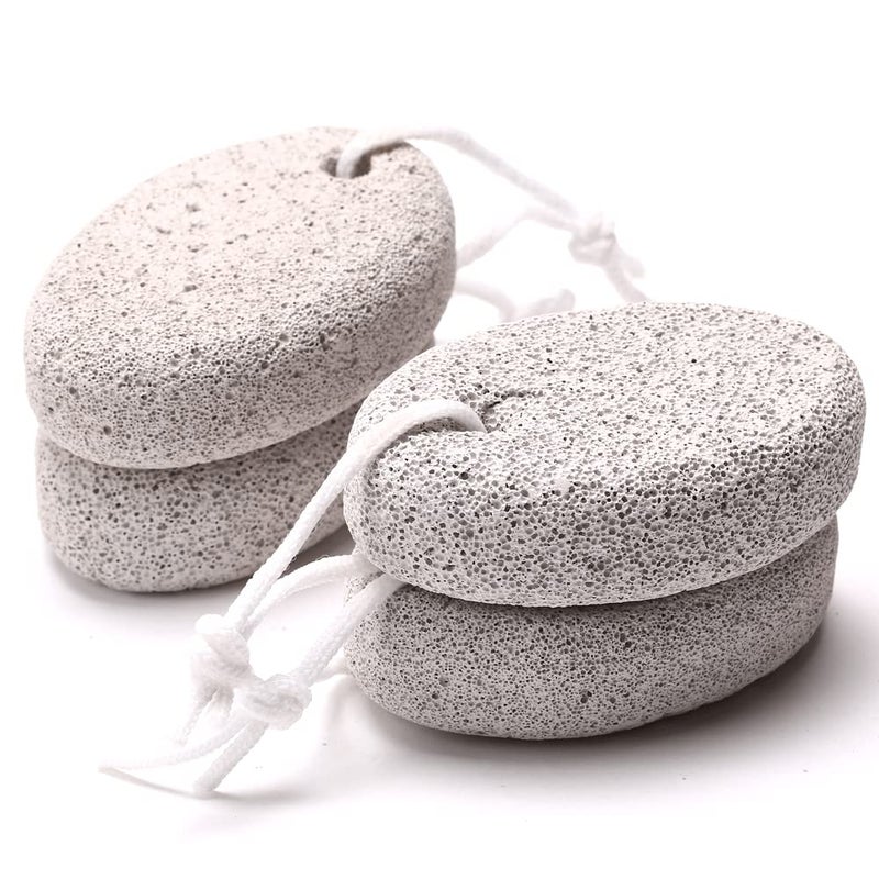 Borogo 4-Pack Natural Pumice Stone for Feet  Borogo Lava Pedicure Tools Hard Skin Callus Remover for Feet and Hands - Natural Foot File Exfoliation to Remove Dead Skin  Heels  Elbows  Hands - Image 2